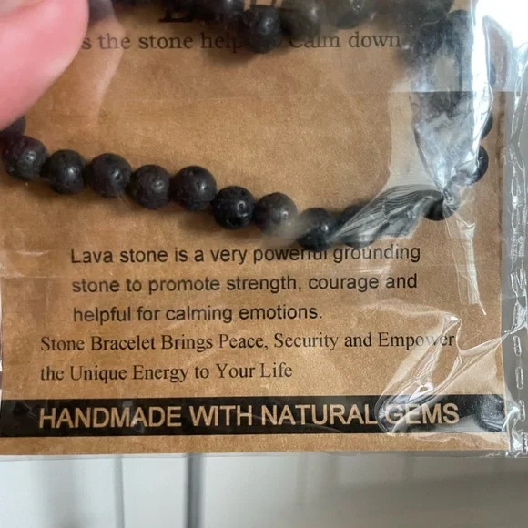 Lava Stone Bracelet - Picture 2 of 3